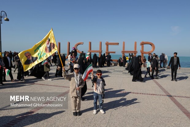 استان بوشهر، 1403،راهپیمایی 22 بهمن ماه در بوشهر