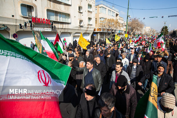 راهپیمایی ۲۲ بهمن در قزوین