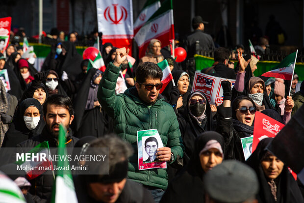 راهپیمایی ۲۲ بهمن در قزوین