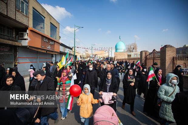 راهپیمایی ۲۲ بهمن در قزوین