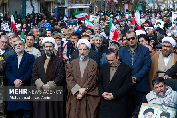 راهپیمایی ۲۲ بهمن در قزوین
