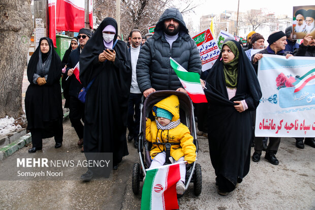 راهپیمایی ۲۲ بهمن در کرمانشاه