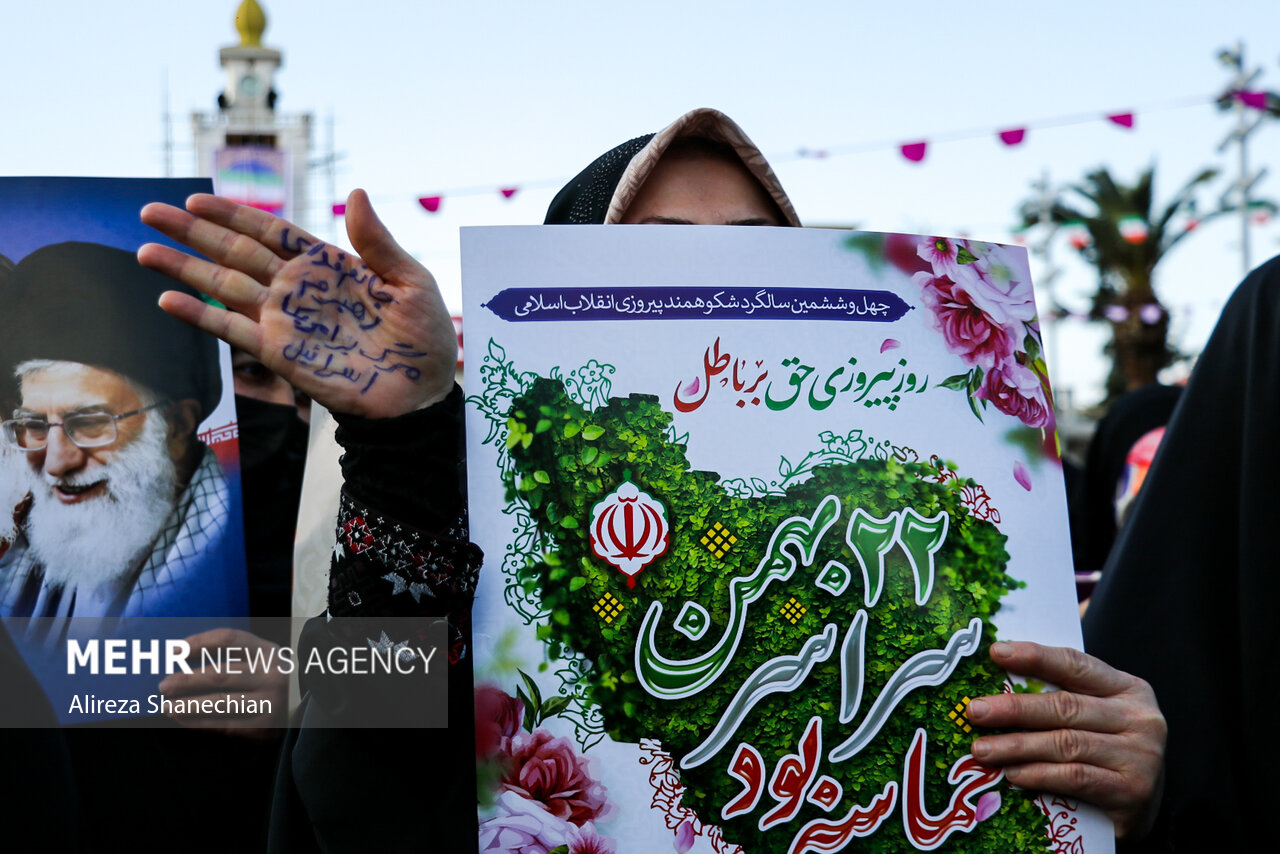 حماسه حضور گیلانیان در ۲۲ بهمن؛ همه آمدند