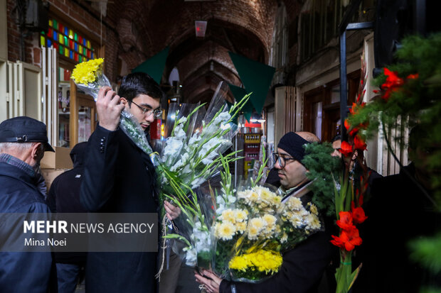 جشن نیمه شعبان در بازار تاریخی تبریز