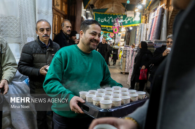 جشن نیمه شعبان در بازار تاریخی تبریز