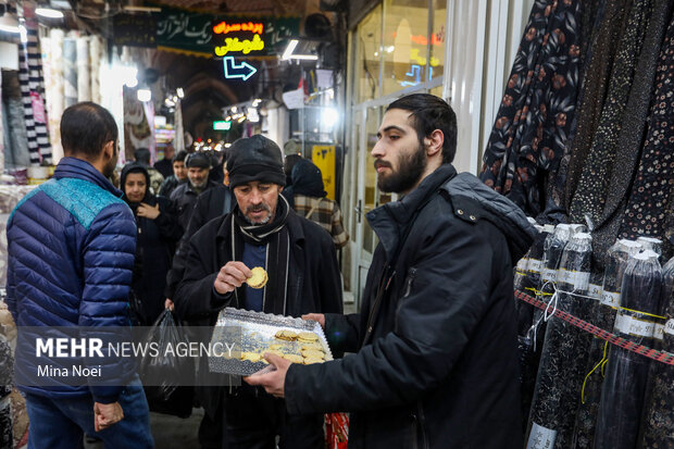 جشن نیمه شعبان در بازار تاریخی تبریز