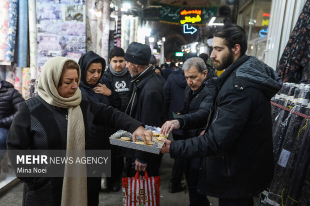 جشن نیمه شعبان در بازار تاریخی تبریز