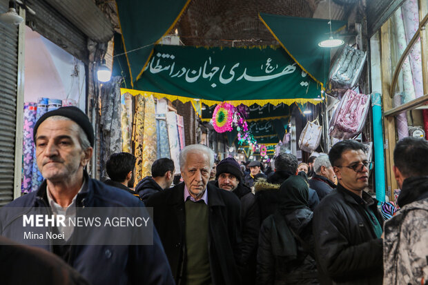 جشن نیمه شعبان در بازار تاریخی تبریز