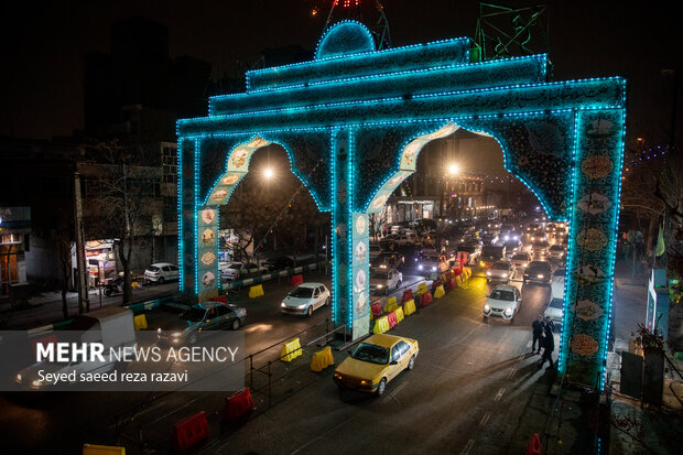 آذین بندی خیابان‌های تهران به مناسبت نیمه شعبان ۱۴۰۳