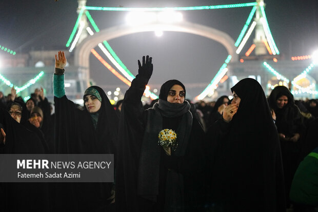 شب نیمه شعبان در مسجد جمکران