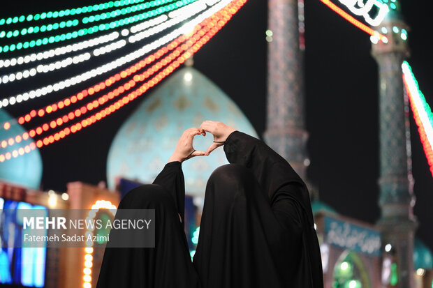 شب نیمه شعبان در مسجد جمکران