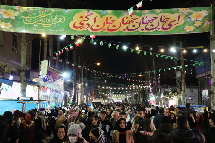 جشن ۱۵ هزار نفری منتظران امام زمان(عج) در فومن