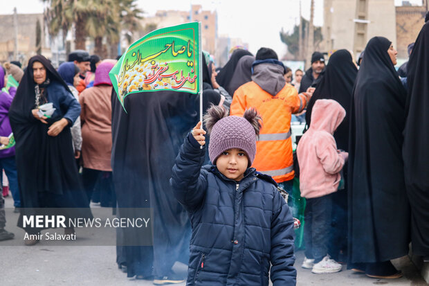 مراسم شادپیمایی نیمه شعبان در سمنان