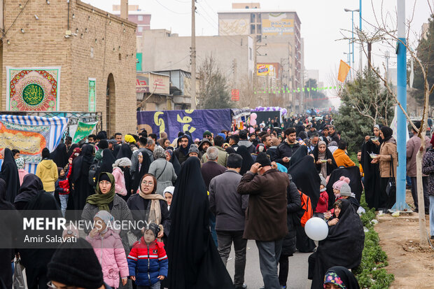 مراسم شادپیمایی نیمه شعبان در سمنان
