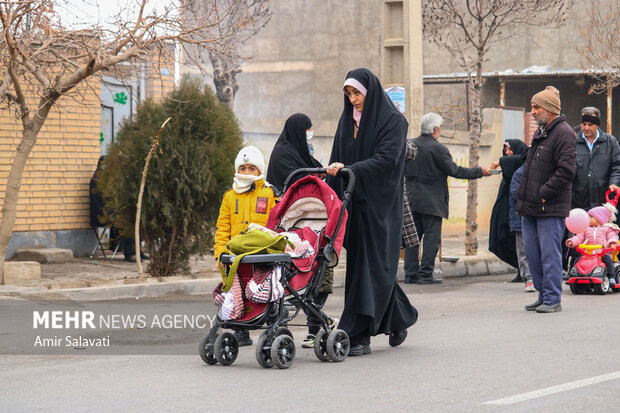مراسم شادپیمایی نیمه شعبان در سمنان