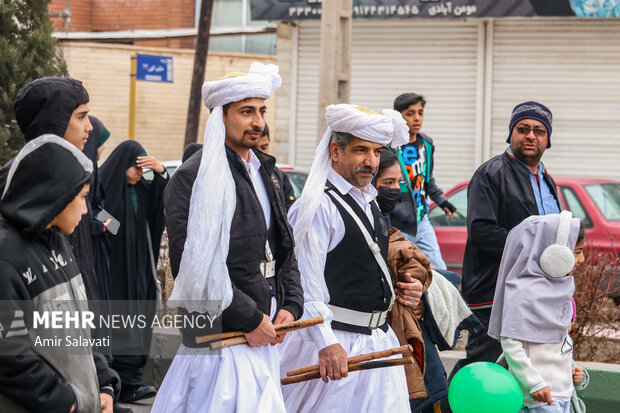 مراسم شادپیمایی نیمه شعبان در سمنان