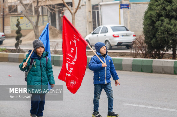 مراسم شادپیمایی نیمه شعبان در سمنان