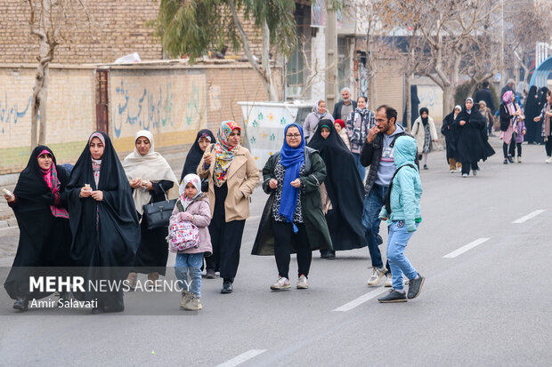 مراسم شادپیمایی نیمه شعبان در سمنان