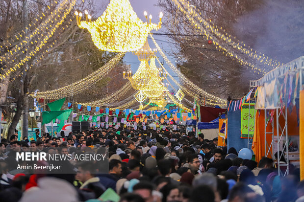 جشن بزرگ نیمه شعبان در آباده استان فارس