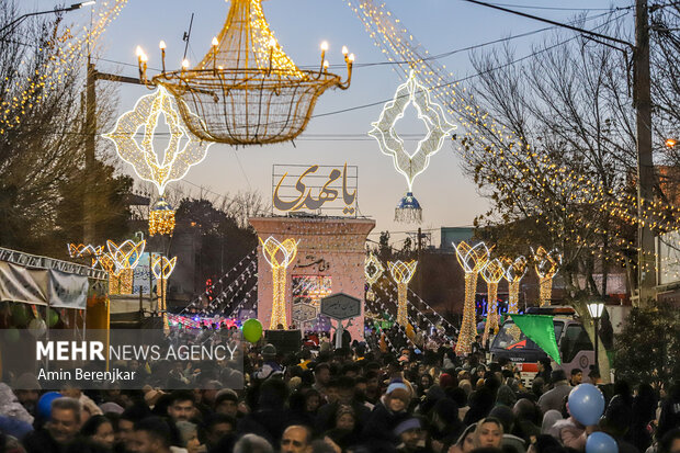 جشن بزرگ نیمه شعبان در آباده استان فارس