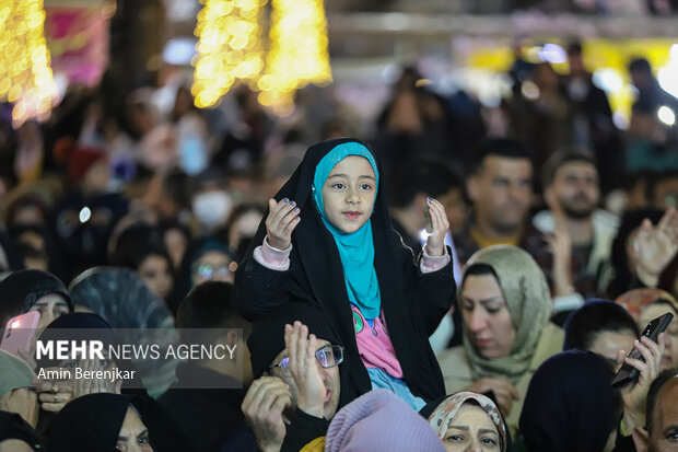 جشن بزرگ نیمه شعبان در آباده استان فارس