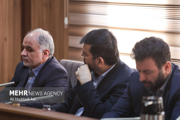 امین حسین رحیمی وزیر دادگستری در آئین تکریم و معارفه دبیر سابق ستاد حقوق بشر