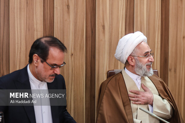  حجت الاسلام والمسلمین موحدی آزاد در آئین تکریم و معارفه دبیر سابق ستاد حقوق بشر