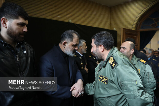 مراسم ترحیم پدر دریادار شهرام ایرانی فرمانده نداجا