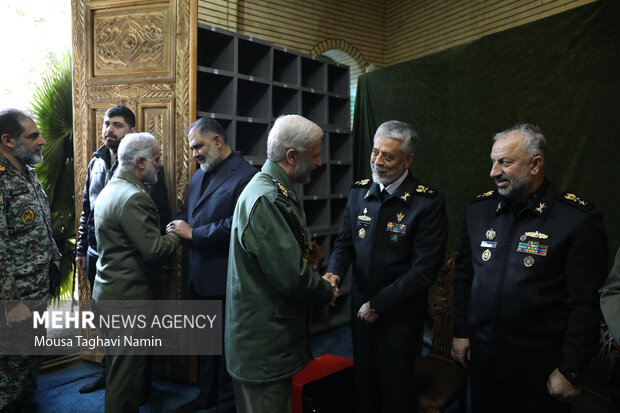 مراسم ترحیم پدر دریادار شهرام ایرانی فرمانده نداجا