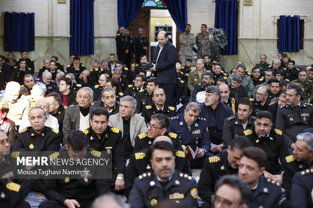 مراسم ترحیم پدر دریادار شهرام ایرانی فرمانده نداجا