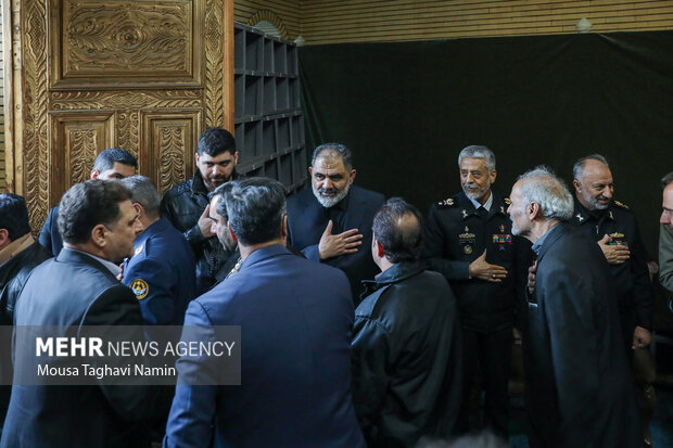مراسم ترحیم پدر دریادار شهرام ایرانی فرمانده نداجا