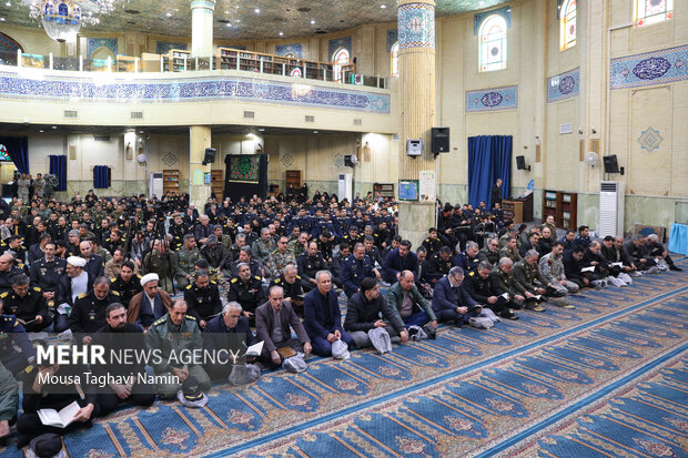 مراسم ترحیم پدر دریادار شهرام ایرانی فرمانده نداجا