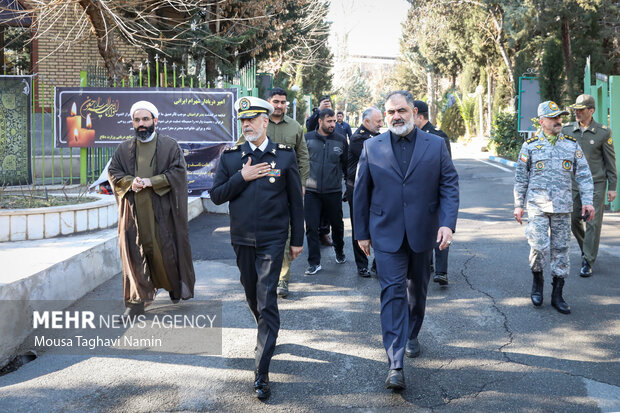 مراسم ترحیم پدر دریادار شهرام ایرانی فرمانده نداجا