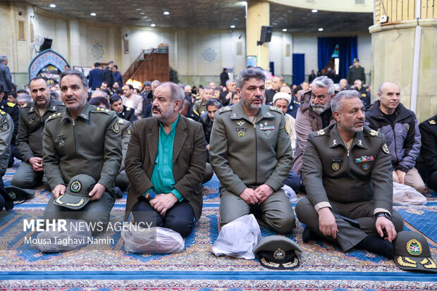 مراسم ترحیم پدر دریادار شهرام ایرانی فرمانده نداجا