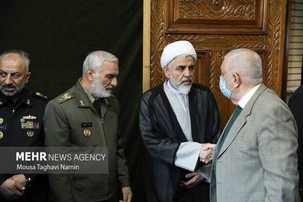 مراسم ترحیم پدر دریادار شهرام ایرانی فرمانده نداجا