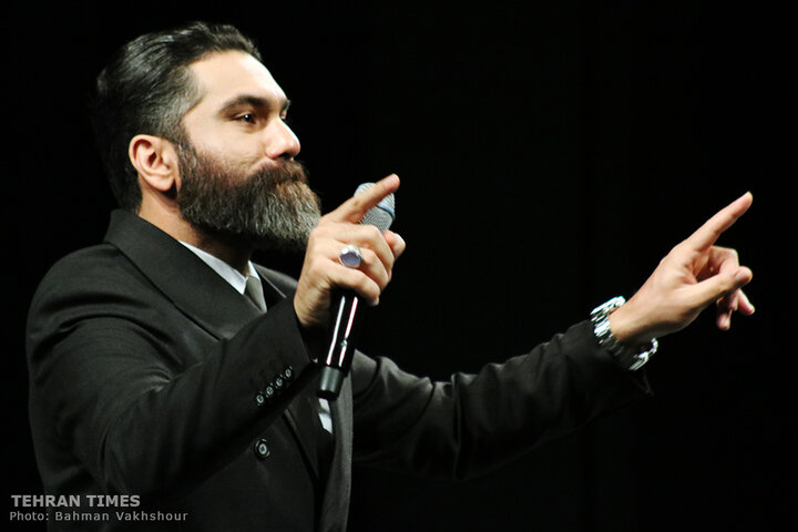 Iranian singer Ali Zand-Vakili performs at Fajr Music Festival