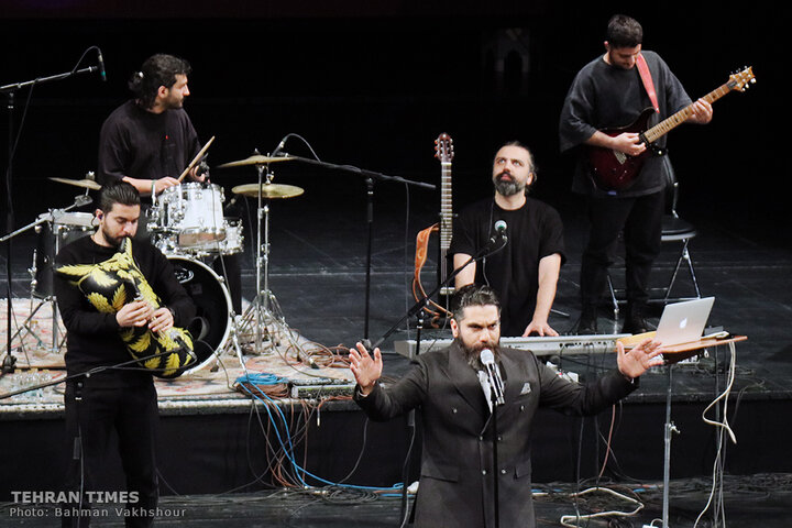 Iranian singer Ali Zand-Vakili performs at Fajr Music Festival