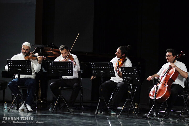 Iranian singer Ali Zand-Vakili performs at Fajr Music Festival