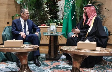 دیدار «لاوروف» و «بن‌سلمان» در ریاض+ فیلم