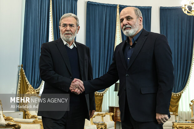 دیدار دبیر کل جهاد اسلامی فلسطین با دبیر شورای عالی امنیت ملی دیدار دبیر کل جهاد اسلامی فلسطین با دبیر شورای عالی امنیت ملی