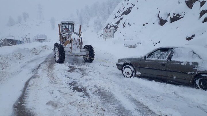 راه برفی ۸۸ روستای مازندران بسته است راه برفی ۸۸ روستای مازندران بسته است