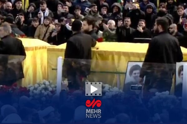 Şehit Nasrallah'ın cenaze töreninden hava görüntüleri Şehit Nasrallah'ın cenaze töreninden hava görüntüleri