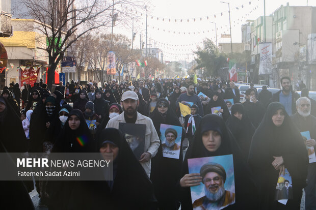 راهپیمایی «لبیک یا نصرالله» در قم