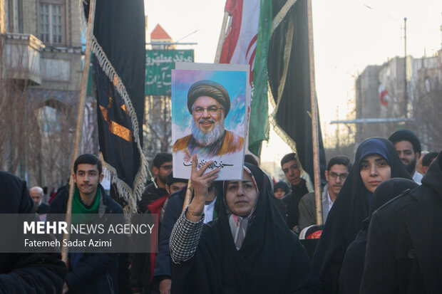 راهپیمایی «لبیک یا نصرالله» در قم