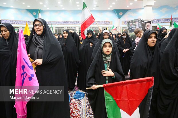 مراسم بزرگداشت شهید سید حسن نصرالله در بجنورد