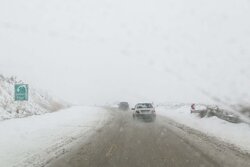 وضعیت جاده برفی کندوان