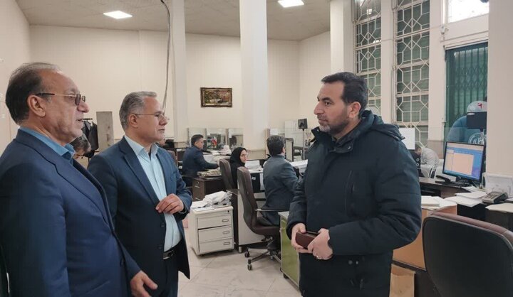 بازدید میدانی مدیرکل بحران کرمانشاه از شعب کشیک بانکها