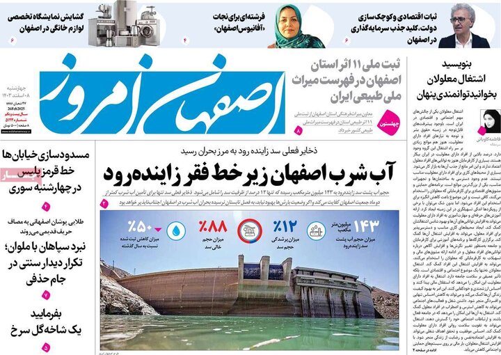 روزنامه های اصفهان