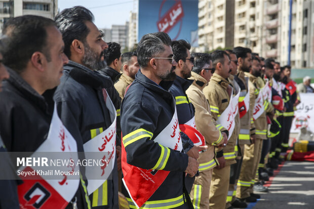 مسابقات آتش نشانی استان خوزستان