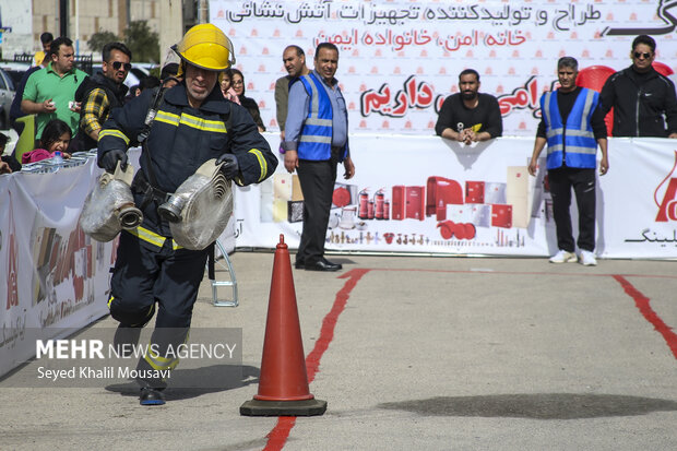 مسابقات آتش نشانی استان خوزستان